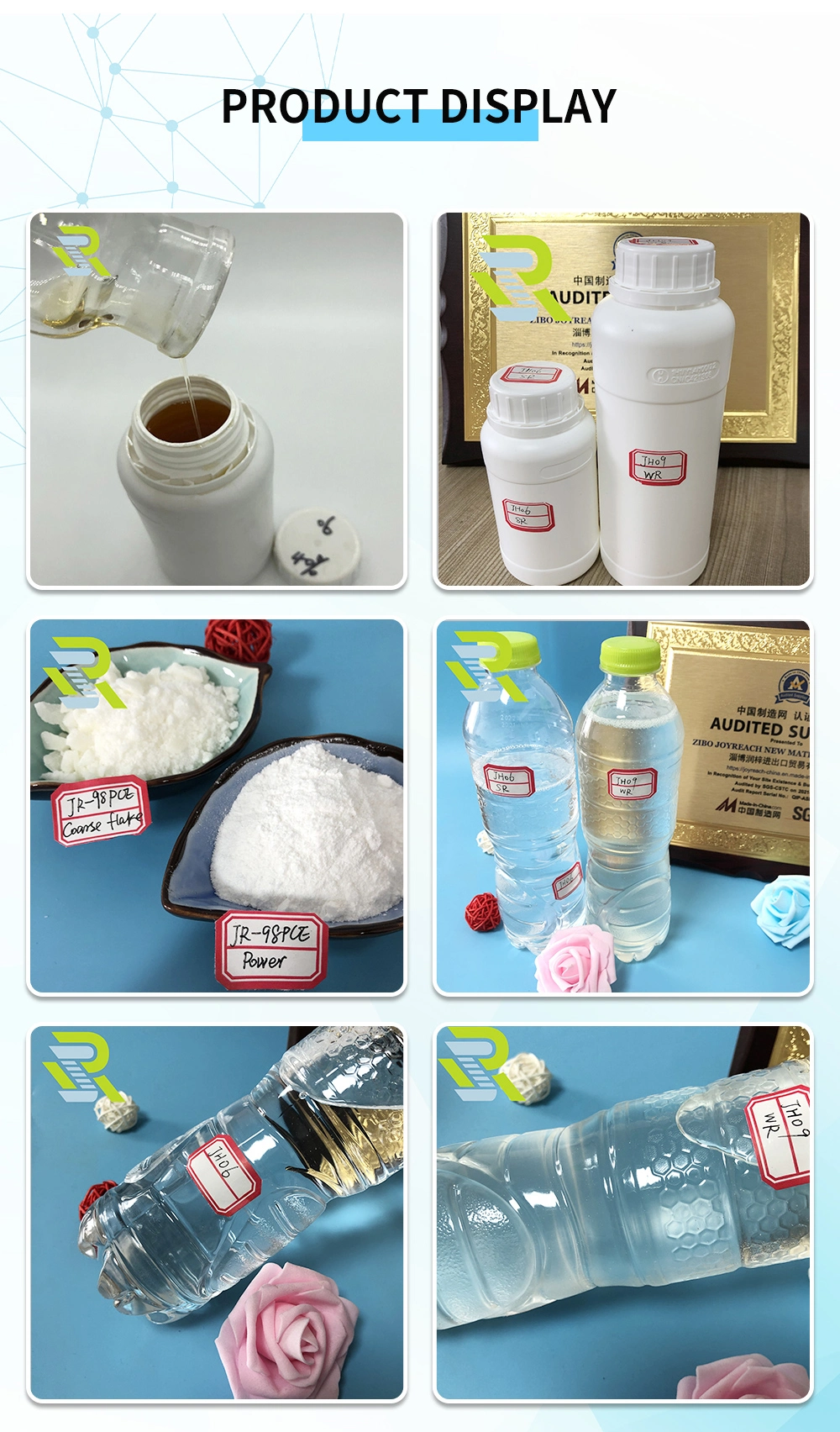 Concrete Admixture Polycarboxylate Superplasticizer PCE 50% Powder and Liquid